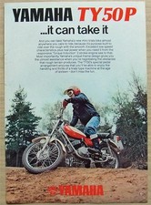 YAMAHA TY50P Mini Trials Motorcycle Sales Specification Leaflet 1976