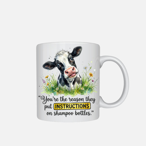 Funny cow mug - cow,