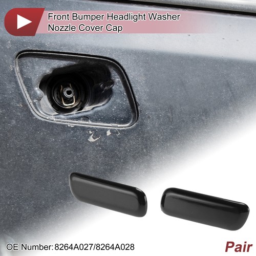 Front bumper headlight washer - front,