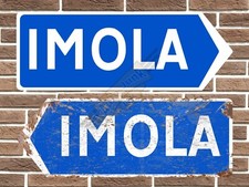 Imola Metal Road Sign Italy F1