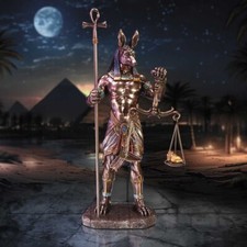 Anubis Weighing of the heart cold cast bronze  Judgementday Book of the dead