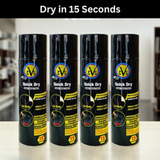 4 x 500ml Satin Black Spray