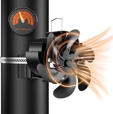 Wood Stove Fan, 6 Blades Heat