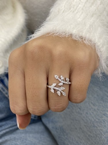 7ct tcw ring white - white, gold