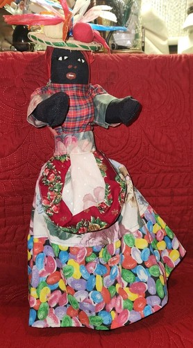 Large vintage folk art rag - folk,