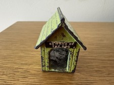 Vintage Painted Cast Metal Dog