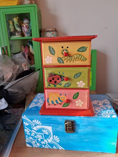Wooden mini chest - wooden,
