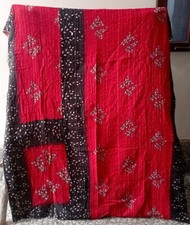 Vintage Kantha Quilt Throw