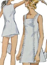 1960s Square Neck Tennis Dress