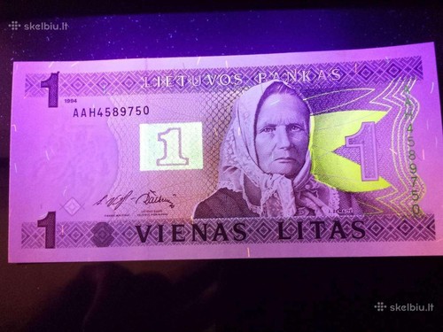 Lithuania paper money litas - paper, 1