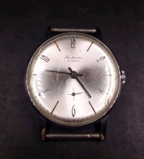 Mens Vintage Raketa (Paketa) Russian Wristwatch Working Rare Even Numbers Dial 