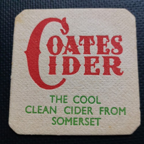 Coates cider beer mat cat - mat,
