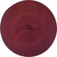 Plain Beret Hat Wool Autumn