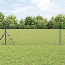 Chain Link Fence Grey 10 x 0.4