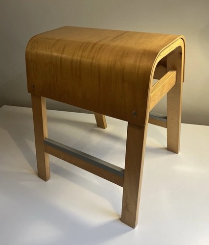 Vintage plywood stool alvar - plywood, stool.
