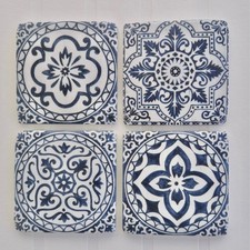 Resin Coasters Set of 4 Blue