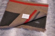 Johnstons of Elgin 100% wool Scarf Taupe BNWoT  #33