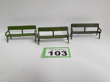 BRITAINS VINTAGE GARDEN SEAT # 568 x 3 LEAD MODELS