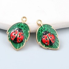 Lady Bug Ladybird Enamel Charm
