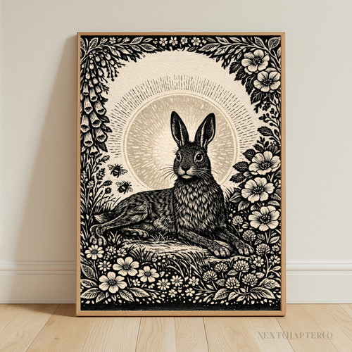Floral hare botanical - -,