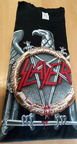 Official slayer shirt silver - t,