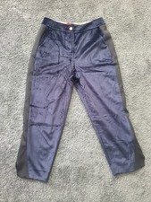 Ted Baker Women's Velvet Tuxedo Blue Trousers Size 2