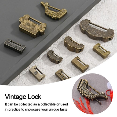 Mini padlock zinc alloy bronze - padlock,