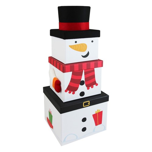 Snowman gift box set - box, 3