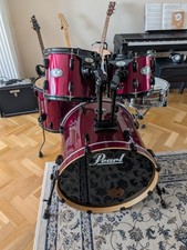 Pearl Vision Drum Kit Wine Red