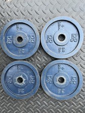 DP Iron Weight Plates 4 kg x4 Vintage for 1" dumbbell. Original Paint RARE!