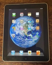 Apple iPad 1st Generation A1219 Silver 9.7" Wi-Fi 16GB IPS LCD IOS Tablet