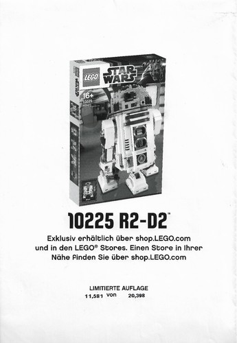 Lego poster 10225 d2 - lego, r2-d2