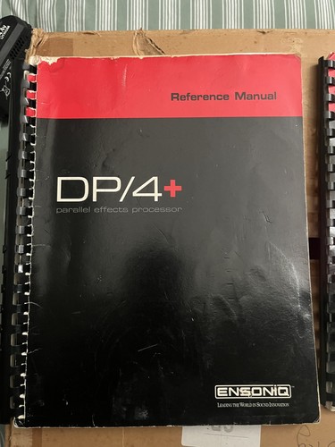 Ensoniq dp4 unit manuals - unit,