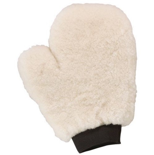 Luxury sheepskin grooming mitt - luxury,
