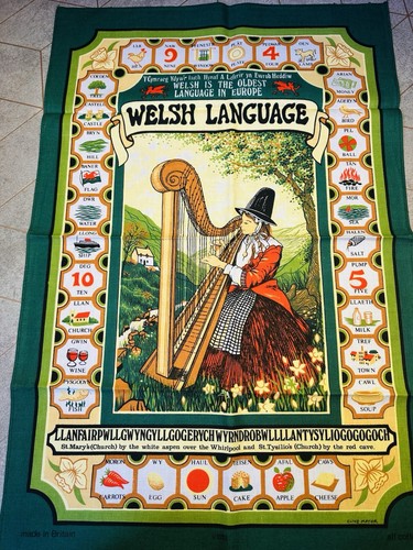 Vintage welsh language - vintage,