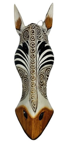 Zebra mask gold swirl - zebra,
