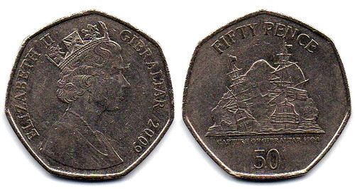 2009 50p coin gibraltar - 50p,