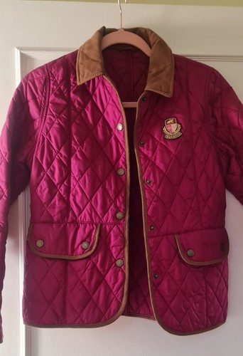 Barbour girls 13 pink - xl, 12/13