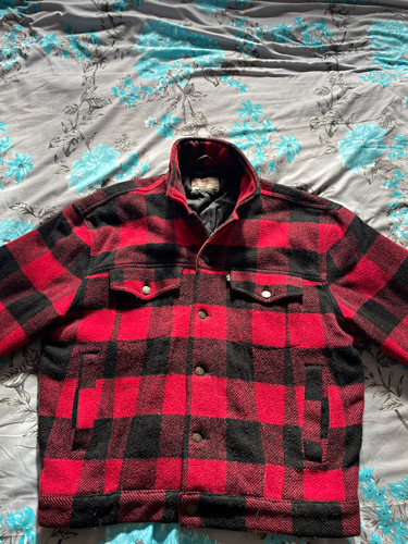 Levis red black checked - &,