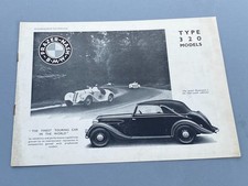 Rare 8 page 1937 pre-war Frazer Nash BMW Type 320 Models brochure - VGC