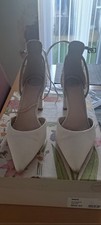 Perfect Bridal Co Indi Cream Satin Shoes - Size 4 / 37 Worn Once In Box