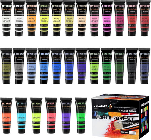 Acrylic paint set - acrylic, paints