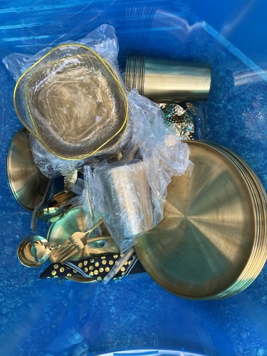 Mixed job lot gold tone - job, metal