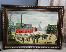 L S LOWRY - Framed Oil