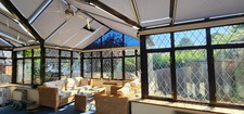 Large Conservatory - high ceiling with Electric blinds and fan