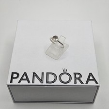 Genuine Pandora April Crystal Birthstone Droplet Ring ALE925 Size - 48 191012RC
