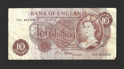 Boe shilling banknote - 10,