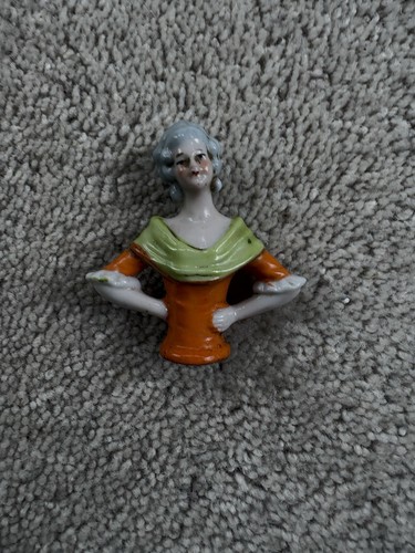 Vintage porcelain half - , doll