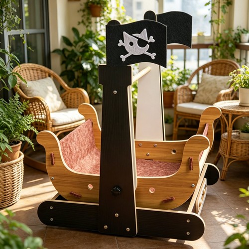 Pirate ship feline bed easy - feline, to