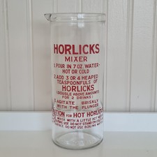 Vintage Glass Horlicks Drinks
